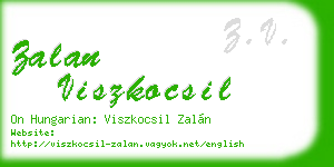 zalan viszkocsil business card